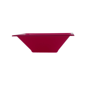 Bol en Plastique PS Carré Fuchsia 12x12cm (25 Utés)