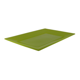 Plateau Plastique Pistache Rectang. 330x225mm (750 Utés)