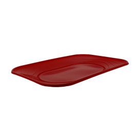 Plateau Plastique PP "X-Table" Rouge 330x230mm (60 Utés)