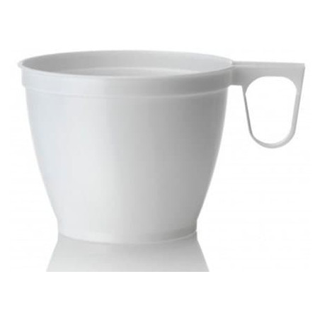 Tasse en Plastique Blanc 180ml (50 Unités)