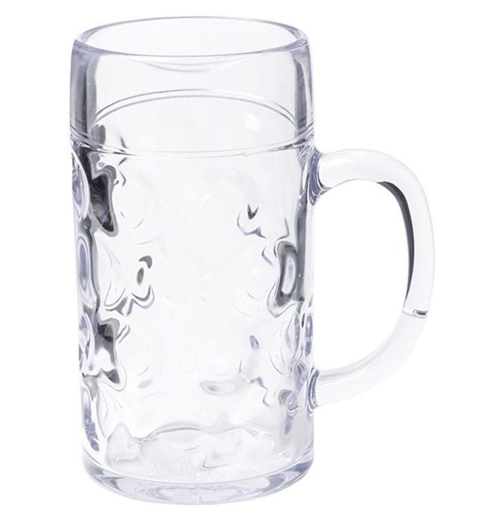 Pichet Réutilisable SAN pour Bière Ø105mm 1000ml (6 Utés)