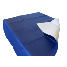 Nappe en papier 1x1 Mètre Bleu 40g (400 Unités)