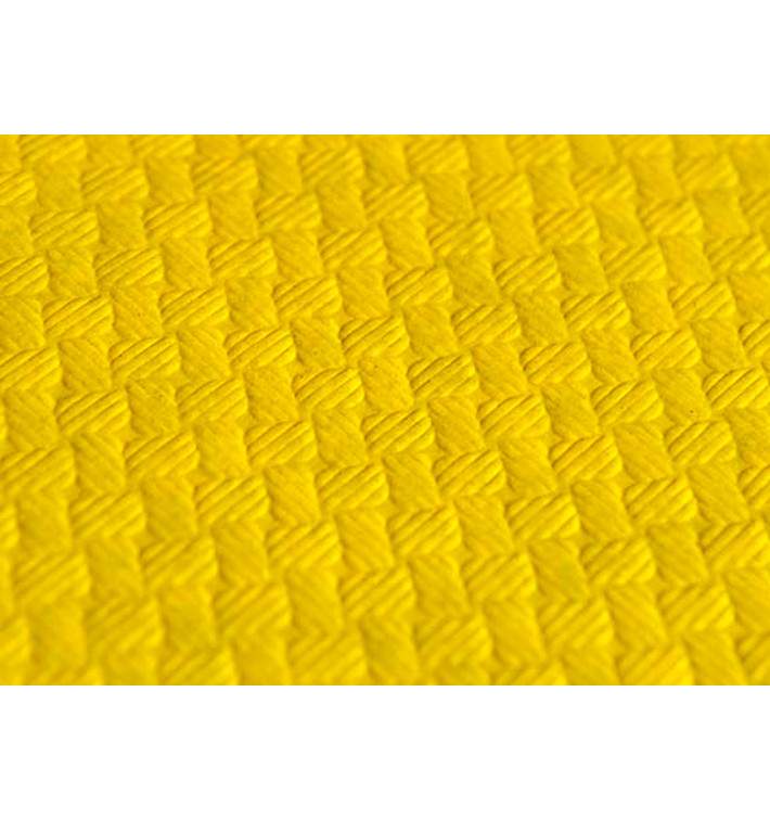 Nappe en papier 1x1 Mètre Jaune 40g (400 Unités)