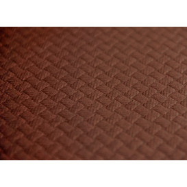 Voorgesneden papieren tafelkleed bruin 40g 1x1m (400 stuks) 