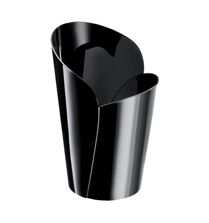 Verrine Dégustation "Blossom" Plastique Noir 90ml (15 Utés)