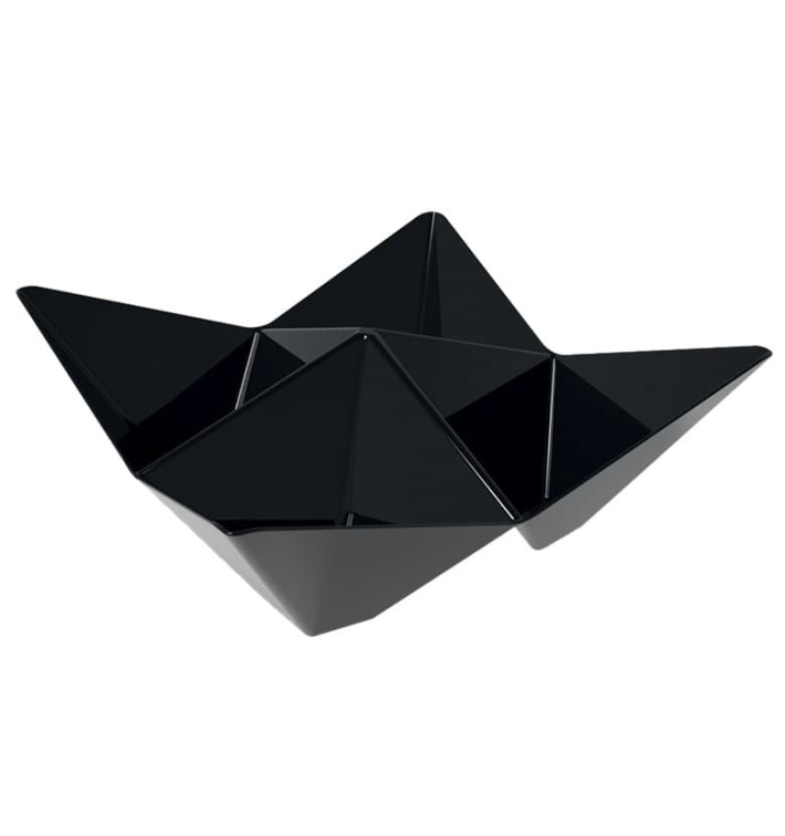 Verrine Dégustation Origami PS Noir103x103mm (25 Utés)