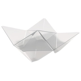 Verrine Dégustation Origami PS Transp.103x103mm (25 Utés)