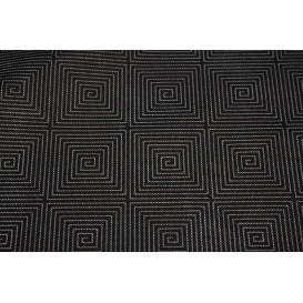 Nappe Rouleau PP Non Tissé Noir "Spirale" 1,2x50m 50g (1 Uté)