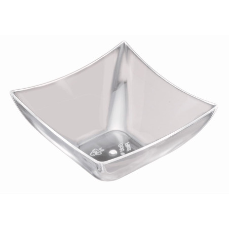 Verrine Dégustation Réutilisable PS "Square" Transp. 90ml 7,5x7,5cm (25 Utés)