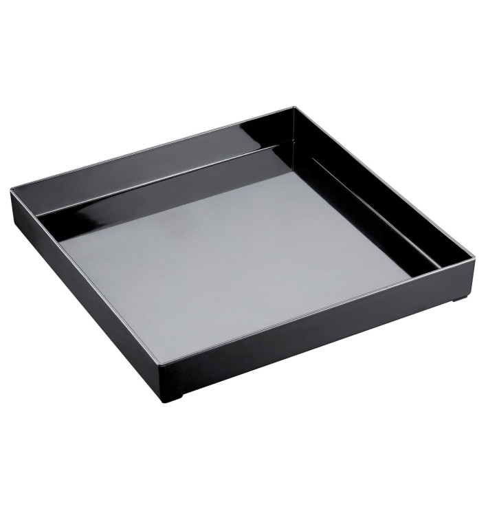 Plat Tray Noir 30x30cm (1 Uté)