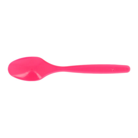 Petite Cuillère Plastique Fuchsia PS 120mm (40 Unités)