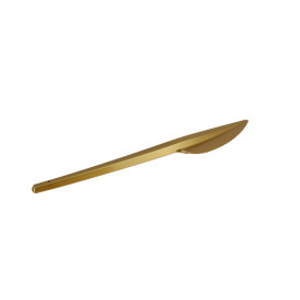 Plastic PS mes  goud 16,5cm (20 stuks) 