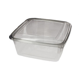 Coque Carrée avec charnière PET 2000ml (200 Utés)