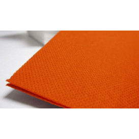 Serviette Papier Molletonnée 40x40 Orange (1.200 Utés)