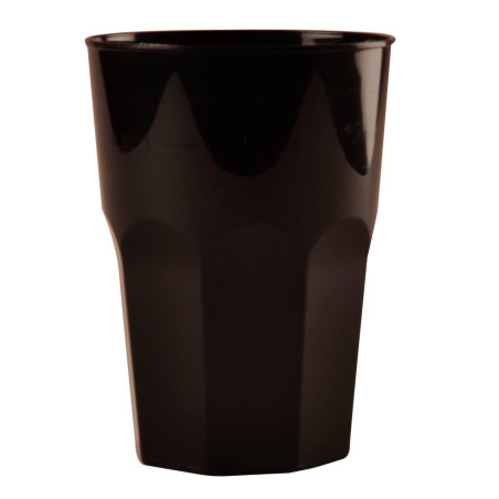 Herbruikbare Onbreekbare Beker PP Cocktail zwart Ø8,4cm 420ml (20 stuks) 