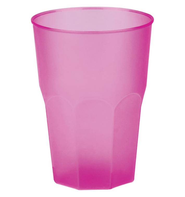 Verre Plastique "Frost" Fuchsia PP 350ml (20 Unités)