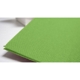 Serviette Papier Molletonnée 40x40 Vert (50 Unités)