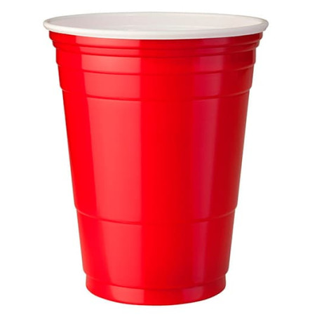 Plastic PS beker Amerikaanse Red Party Bekers 360ml (50 stuks)