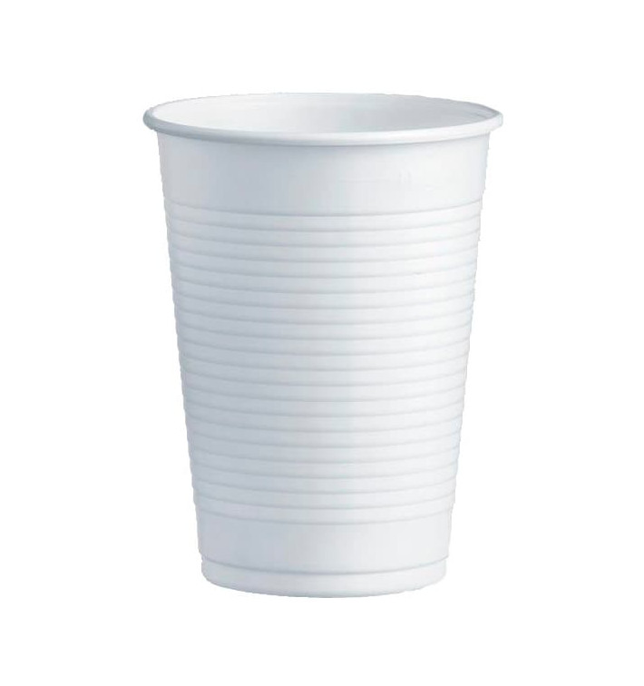 Gobelet Plastique PS Blanc 230ml Ø7,0cm (100 Unités)