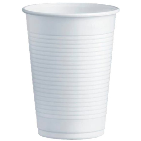 Gobelet Plastique PS Blanc 230ml Ø7,0cm (100 Unités)