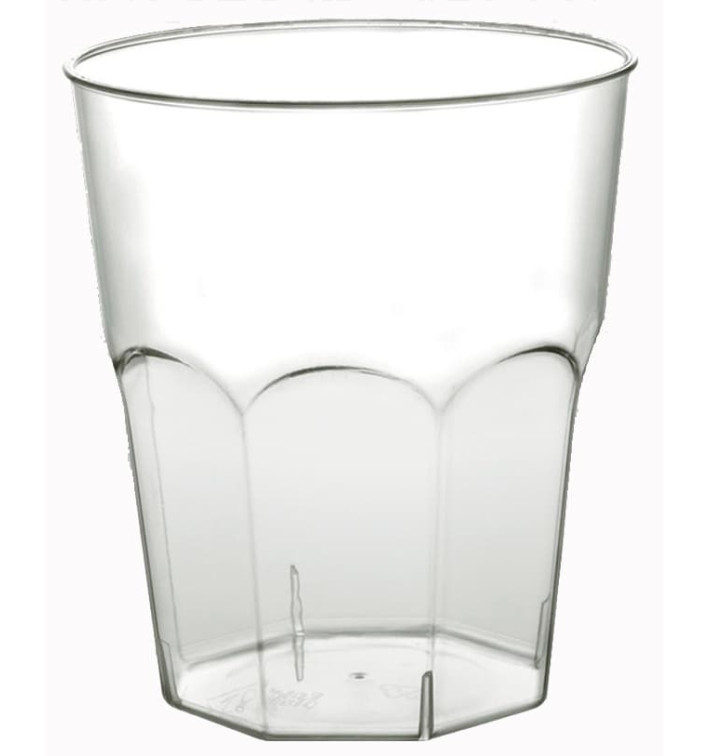 Verre Plastique Cocktail Transp. PS  Ø73mm 220ml (1000 Utés)