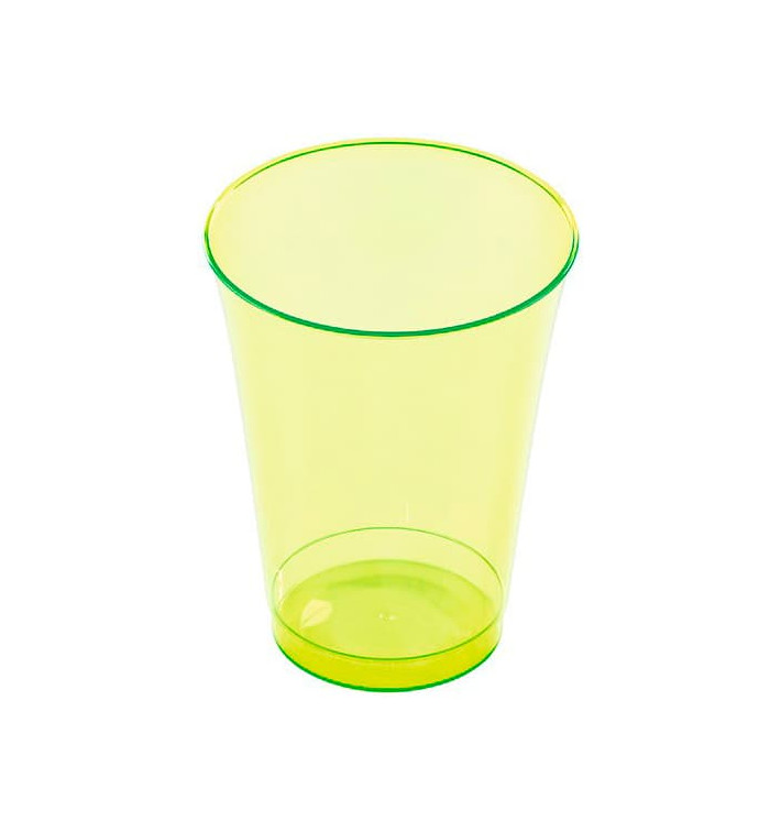 Plastic PS beker Geïnjecteerde glascider groen 230 ml (10 stuks) 