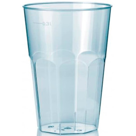 Plastic PS beker Kristal "Deco" transparant 300 ml (450 stuks)