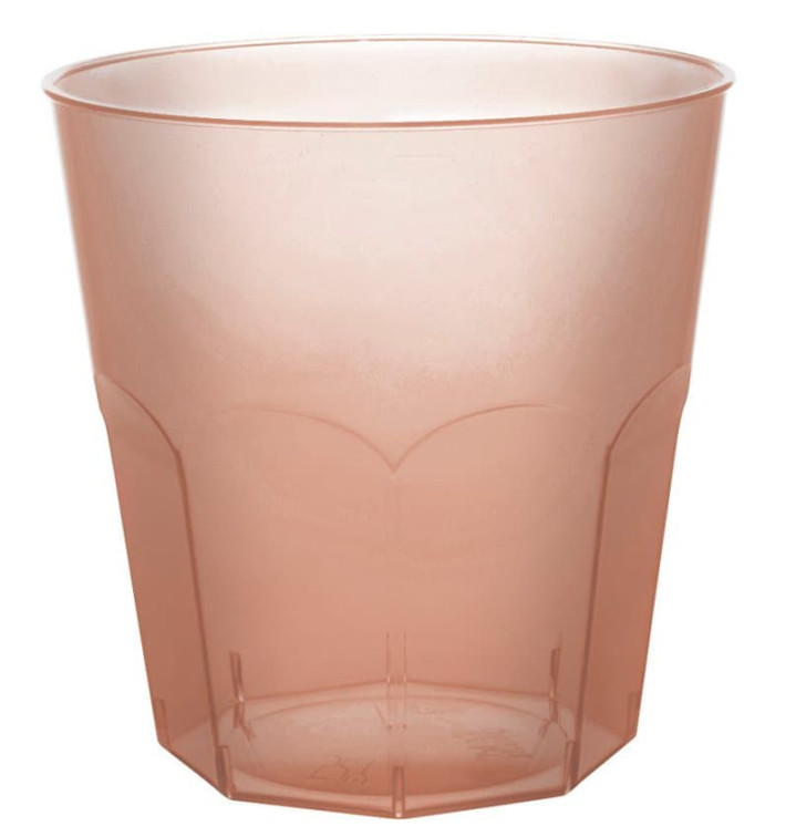 Verre Plastique Marron Transp. PS Ø73mm 220ml (1000 Utés)