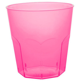 Verre Plastique Fuchsia Transp. PS Ø73mm 220ml (50 Utés)