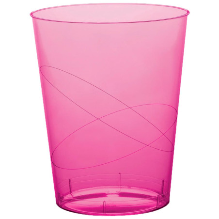 Verre Plastique Moon Fuchsia Transp. PS 350ml (20 Unités)