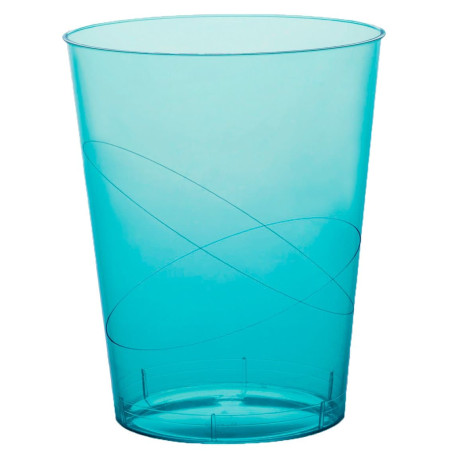 Verre Plastique Moon Turquoise Transp. PS 350ml (400 Unités)