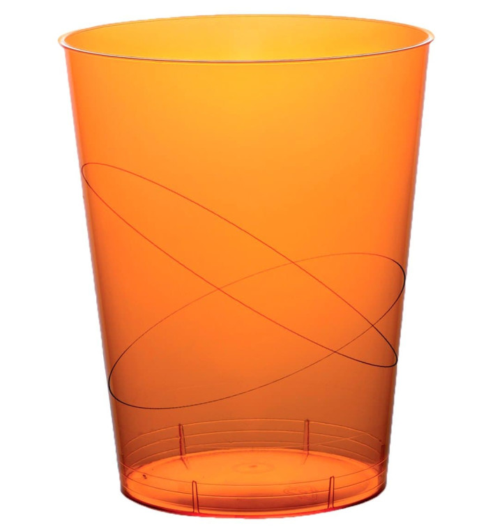 Verre Plastique Moon Orange Transp. PS 350ml (20 Unités)