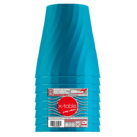 Gobelet Plastique PP "X-Table" Turquoise 320ml (8 Utés)