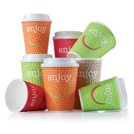 Gobelet Carton "Enjoy" 9Oz/270 ml Ø8,0cm (30 Unités)