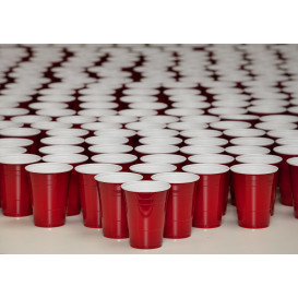 Plastic PS beker Amerikaanse Red Party Bekers 360ml (50 stuks)