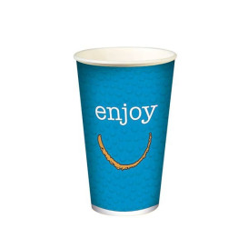 Gobelet Carton 16Oz/500ml "Enjoy" Ø9cm (50 Utés)