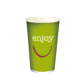 Gobelet Carton 12Oz/360ml "Enjoy" Ø8,0cm (100 Utés)