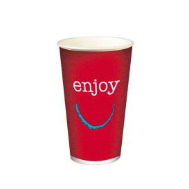 Gobelet Carton 12Oz/360ml "Enjoy" Ø8,0cm (100 Utés)