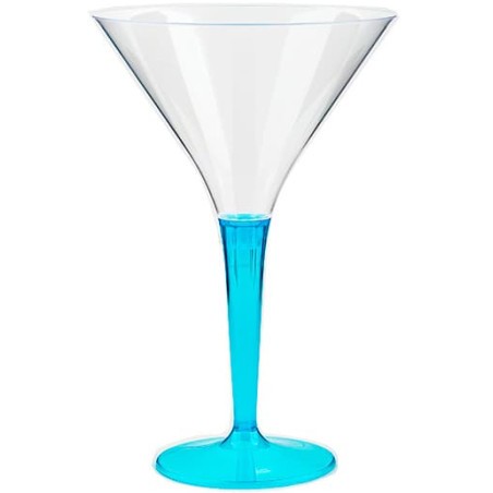 Verre à Cocktail Plastique Turquoise 100ml (48 Unités)