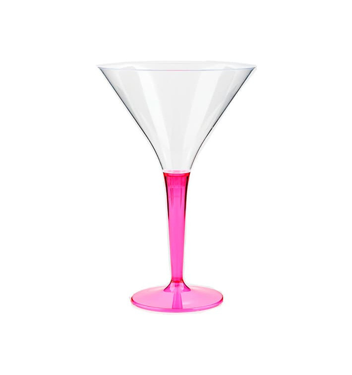 Verre à Cocktail Plastique Framboise 100ml (6 Unités)