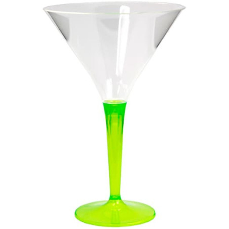 Verre à Cocktail Plastique Vert 100ml (6 Unités)