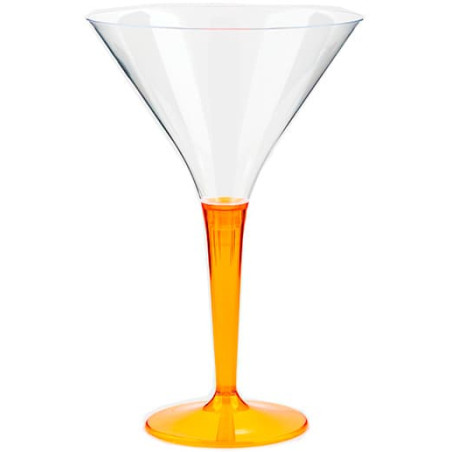 Verre à Cocktail Plastique Orange 100ml (6 Unités)