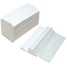 Essuie Mains Papier Tissu Blanc 2 Epaisseurs Z 