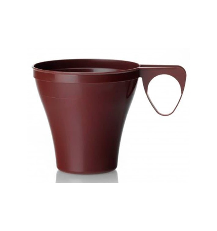 Tasse Plastique Dur Marron 80ml  (40 Unités)