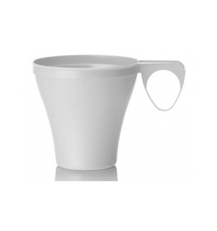 Tasse Plastique Dur Blanc 80ml (40 Unités)