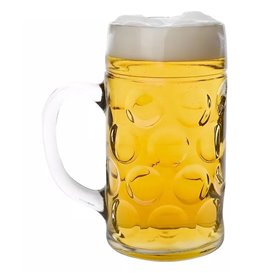 Pichet Réutilisable SAN pour Bière  Ø77mm 500ml (6 Utés)