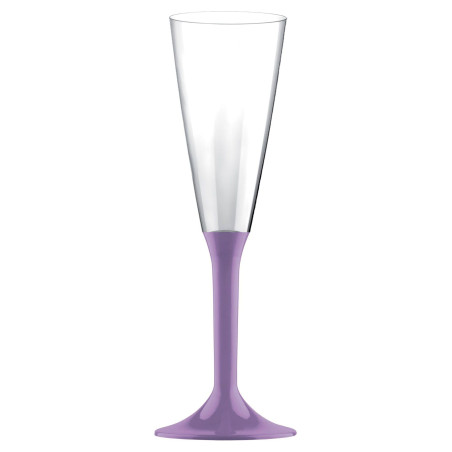 Flûte Champagne Plastique Pied Lilas 160ml 2P (200 Utés)