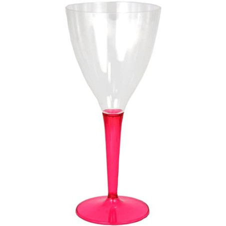 Verre à Vin Plastique Framboise 130ml (6 Utés)