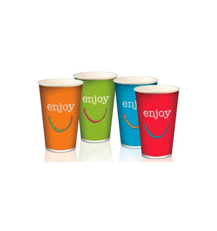 Gobelet Carton 12Oz/360ml "Enjoy" Ø8,0cm (2.000 Utés)