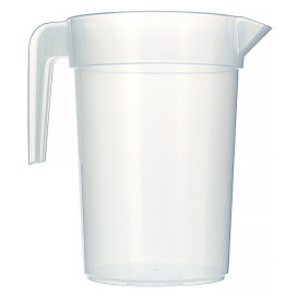 Plastic PP pot Geïnjecteerde glascider transparant 1.000 ml (120 stuks)